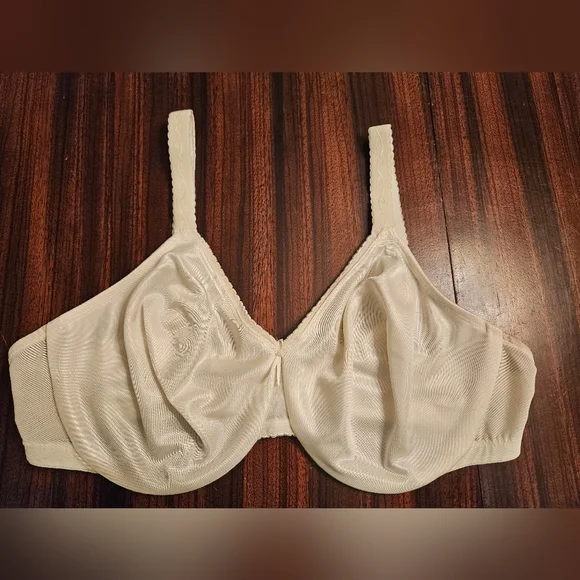 Wacoal 857109 Simple Shaping Minimizer Bra Size 42D White EUC - Picture 1 of 11